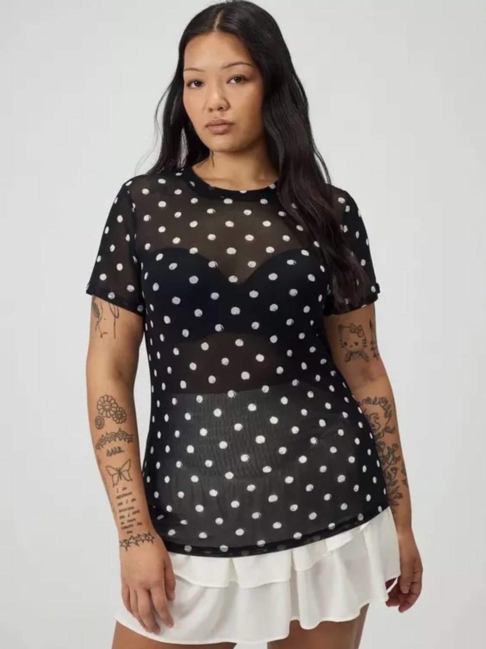 Torrid Mesh Layering Tee